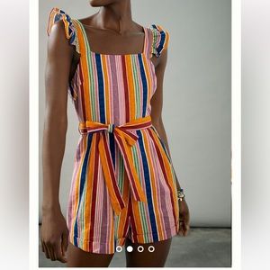 Farm Rio Reyes Striped Romper